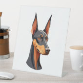 Natural Oar Doberman Sockelschild (In Situ)