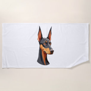 Natural Oar Doberman Strandtuch