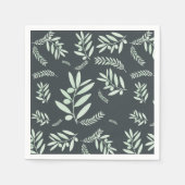 Natural Olive Branch Pattern Napkins - elegant Serviette (Vorderseite)