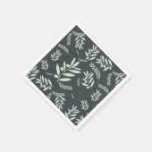 Natural Olive Branch Pattern Napkins - elegant Serviette (Ecke)