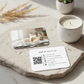 Natural Organic Handmade Candle QR Code  Visitenkarte