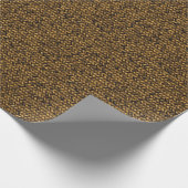 Natural Rattan Twill Pattern Geschenkpapier (Ecke)