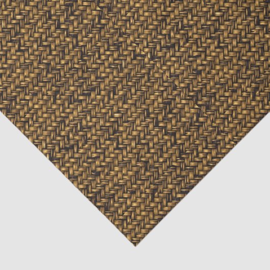 Natural Rattan Twill Pattern Seidenpapier (Ausschnitt)