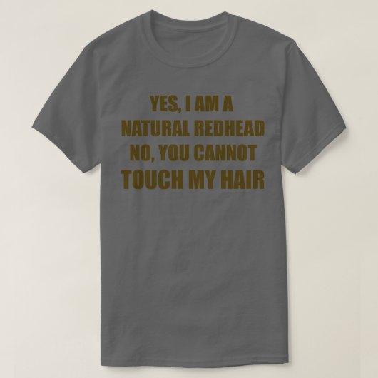 Natural Redhead Brown T-Shirt (Design vorne)