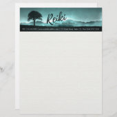 Natural Reiki Master and Yoga Mediation Instructor Briefbogen (Vorne/Hinten)