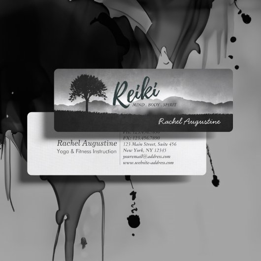 Natural Reiki Master and Yoga Mediation Instructor Mini Visitenkarte