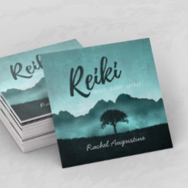 Natural Reiki Master and Yoga Mediation Instructor Quadratische Visitenkarte