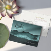 Natural Reiki Master & Yoga Instructor Ernennung Terminkarte