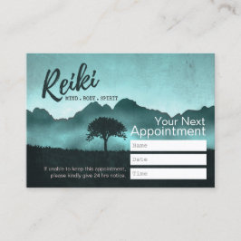 Natural Reiki Master & Yoga Instructor Ernennung Terminkarte