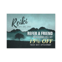 Natural Reiki Master Yoga Instructor Refertor Card