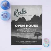 Natural Reiki Master & Yoga Lehrer Open House Flyer (Einzeln)