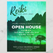 Natural Reiki Master & Yoga Lehrer Open House Flyer (Vorne)
