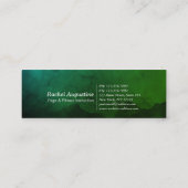 Natural Reiki Master Yoga Meditor Min Mini Visitenkarte (Rückseite)