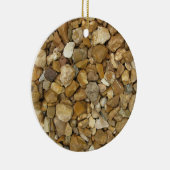 Natural River Pebbles Keramik Ornament (Rechts)