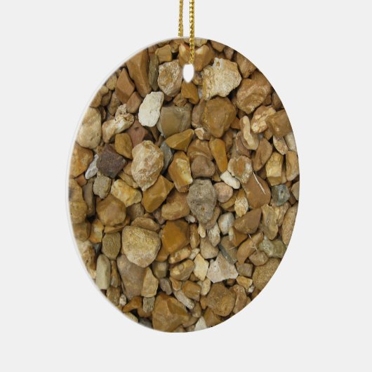 Natural River Pebbles Keramik Ornament (Rechts)