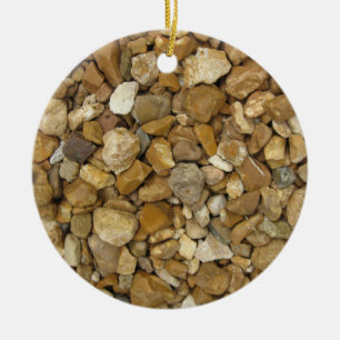 Natural River Pebbles Keramik Ornament