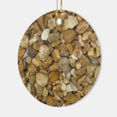 Natural River Pebbles Keramik Ornament (Links)