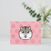 Natural Russian Zwarf Hamster Postkarte (Stehend Vorderseite)