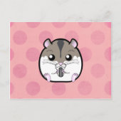 Natural Russian Zwarf Hamster Postkarte (Vorderseite)