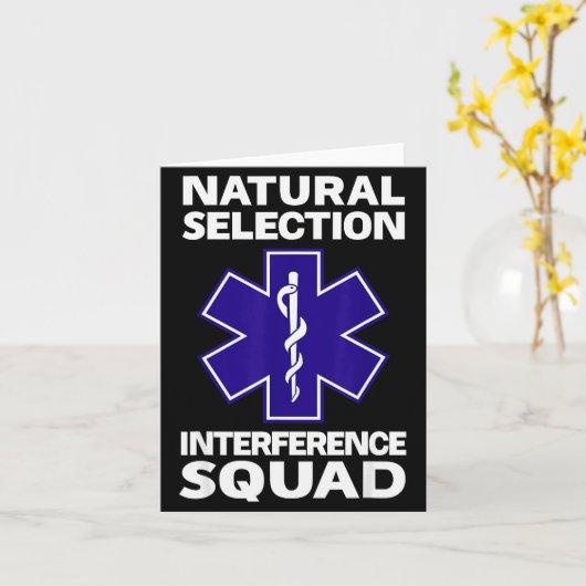 Natural Selection Interference Squad Paramedic Fun Karte (Gelbe Blume)