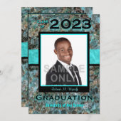 Natural Stone 2023 Abschluss Foto Einladung (Vorne/Hinten)