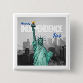 "Natural Stone Magnet: Bringen Sie die Natur in Ih Button (Vorderseite)