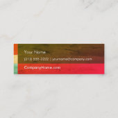 Natural Stone Mini BC, Grau Brown Red Mini Visitenkarte (Rückseite)