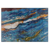 Natural Stone Muster Glass Cutting Board Schneidebrett (Vorderseite)