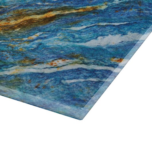 Natural Stone Muster Glass Cutting Board Schneidebrett (Ecke)