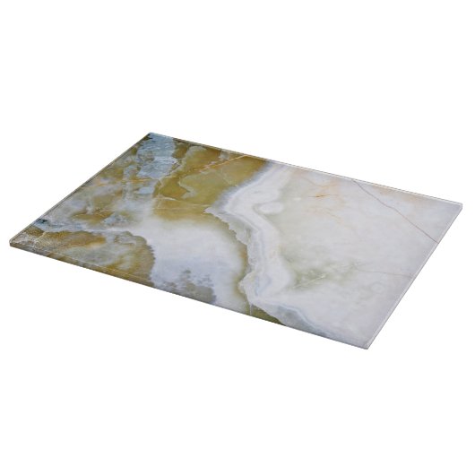 Natural Stone Muster Glass Cutting Board Schneidebrett (Ecke)