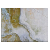 Natural Stone Muster Glass Cutting Board Schneidebrett (Vorderseite)