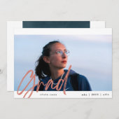 Natural Tan Brush Grad 2 Foto Modern Ankündigung (Vorne/Hinten)