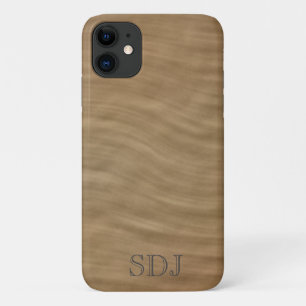 Natural Tan Sandstone Monogram Case-Mate iPhone Hülle