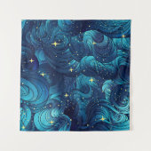 Natural texture. Decorative hand drawn doodle orna Wandteppich (Vorderseite (Horizontal))
