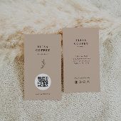 Natural Texture Earth Tone Minimalistisch Consulta Visitenkarte