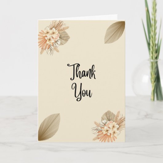 Natural Thank You Card Karte (Vorderseite)