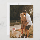 Natural Tones Arch Dry Floral Save the Date Card Einladung (Rückseite)