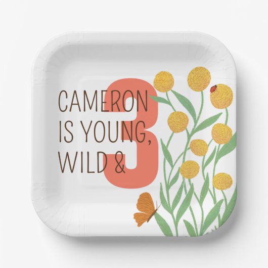 Natural Wonder Birthday Party Pappteller (Vorderseite)