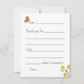 Natural Wonder Kids Fill in Dankeschön Hinweis Dankeskarte (Vorderseite)