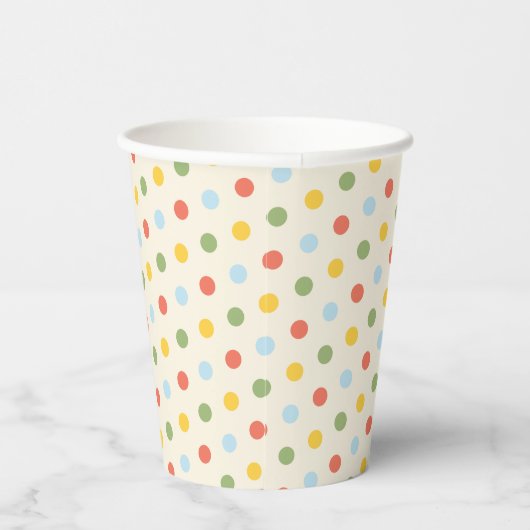 Natural Wonder Polka Dot Pattern Pappbecher (Rechts)