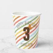Natural Wonder Strip Geburtstagsparty Pappbecher (Rückseite)