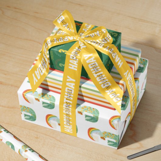 Natural Wonder Wild und Drei Geburtstag Geschenkpapier Set
