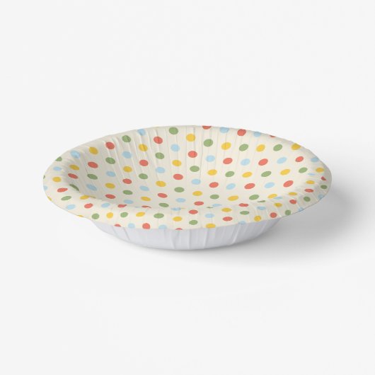 Natural Wonders Polka Dot Pattern Pappteller (Gewinkelt)