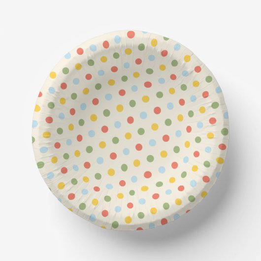 Natural Wonders Polka Dot Pattern Pappteller (Vorderseite)