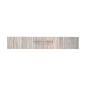 Natural Wood Grain Boho Wedding Belly Band (Flach)