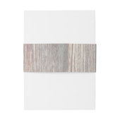 Natural Wood Grain Boho Wedding Belly Band (Rückseitenbeispiel)