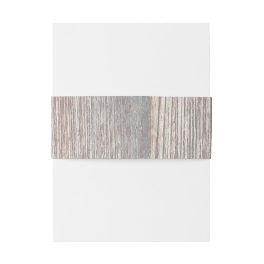 Natural Wood Grain Boho Wedding Belly Band (Rückseitenbeispiel)