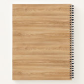 Natural Wood Monogram Notizbuch (Rückseite)
