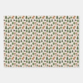 Natural Woodland Friends Baby Animals Trees Geschenkpapier Set (Vorderseite 3)