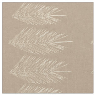 Naturals Abstrakt Palm Blätter Linen Cream Stoff